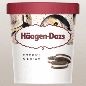 Haagen Dazs - Cookies and  Cream  Ice Cream