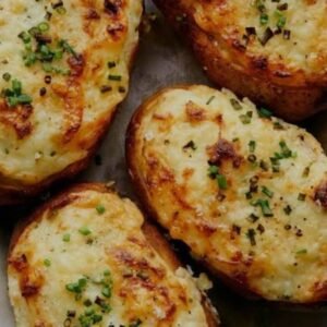 Homemade Cheesy Potato Wedges